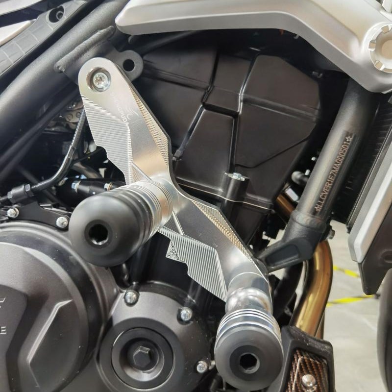 圣普达摩托车无极500AC摩托车保险杠 铝合金护杠防摔改装护杠