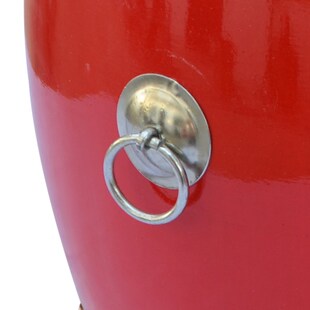 马氏传奇寸战鼓红鼓头层牛皮高战鼓木质鼓身红鼓鼓面口径约