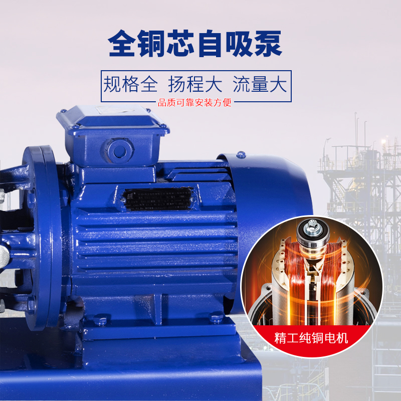 ZW/ZX自吸式无堵塞排污泵直连分体式自吸污水泵不锈钢防爆自吸泵