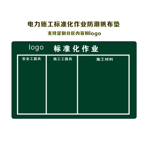 国网标准化作业垫工器具摆放布防潮垫加厚帆布检修毯施工材料放置