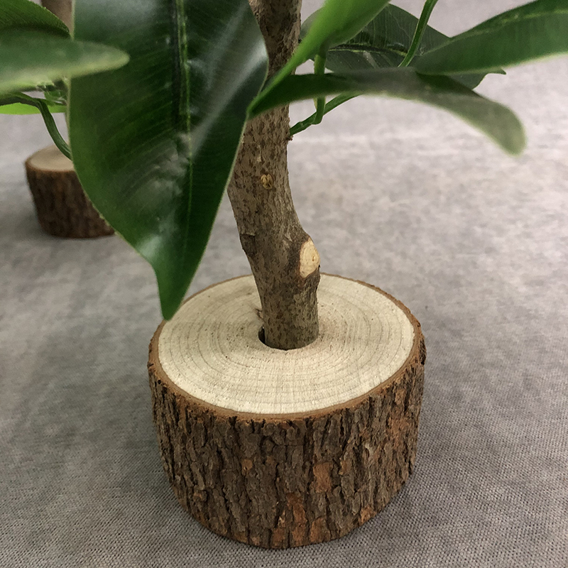 仿真新款江苏省假绿植桌面摆件 人造植物 装饰枝叶花艺软装榕树枝