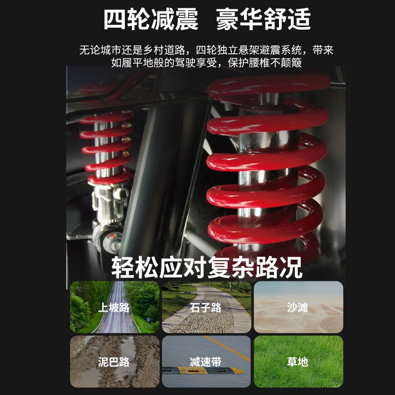 威之群2老年人代步车四轮电动车家用接送孩子带棚小巴士车