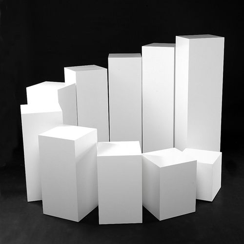 木质高档烤漆展示台模特底座橱窗站台中岛柜陈列架手办工艺品摆台