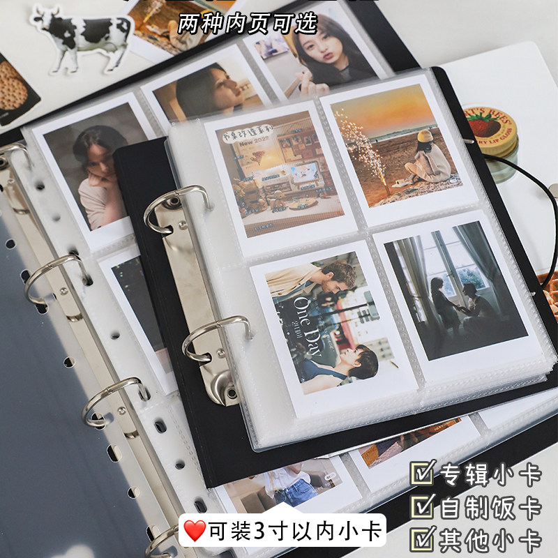 3寸拍立得照片相册本大容量家庭 四九宫格卡册内页卡片小卡收纳集