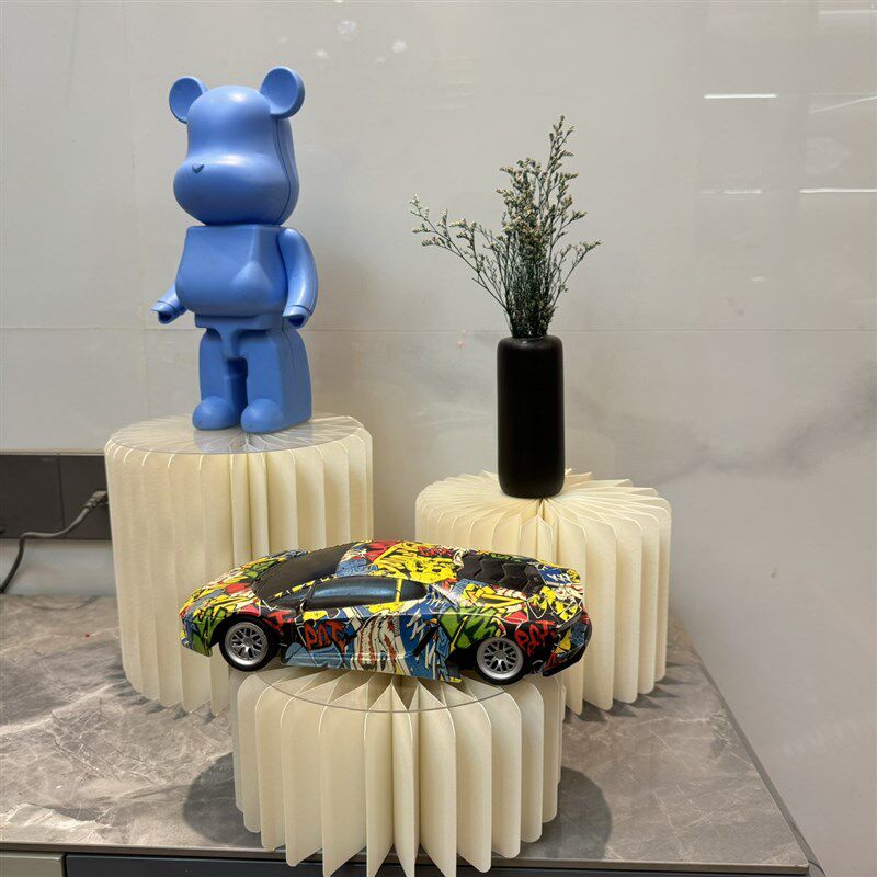 纸桌展示台面装饰摆饰花盆增高底座首饰鞋包陈列架眼镜货架罗马柱