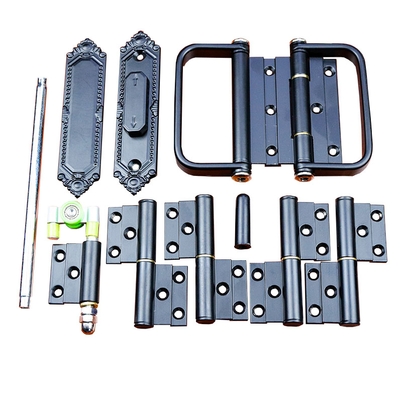 折叠门麒麟型材五金配件55款玻璃移门吊轮合页铰链配件开关拉手件