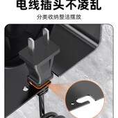 空间铝吹风机存储架支架无冲孔浴室吹风机挂浴室壁挂式 存储架