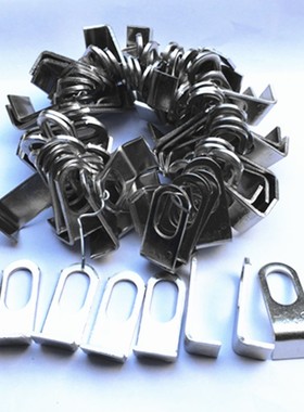 201长孔L角码耳仔吊片固定片17mm 不锈钢焊片防盗网门窗焊接配件