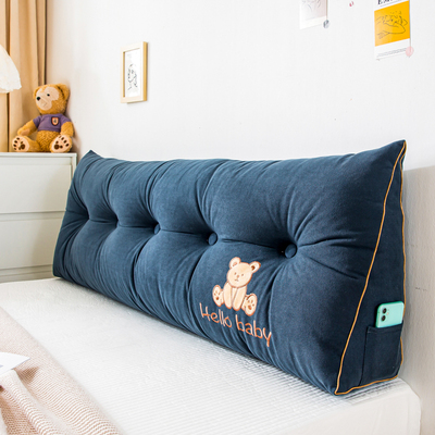 日式简约可拆洗床头靠垫加大靠背床上靠枕软包护腰枕双人榻榻米