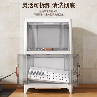 碗架2025新款厨房置物放碗消毒碗柜家用收纳盒带盖带沥水架放盘子
