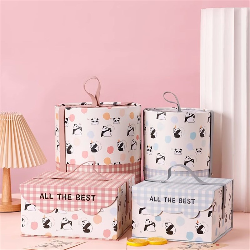 礼物盒卡通礼盒空盒子高级儿童节礼品包装盒宝宝满月伴手礼盒手提