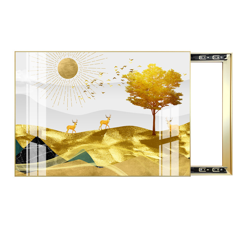 电表箱装饰画客厅风景简约背景墙开关盒遮挡壁画轻奢晶瓷镶钻挂画,家居饰品,现代装饰画,淘宝优惠券,粉丝福利购,淘宝优惠卷