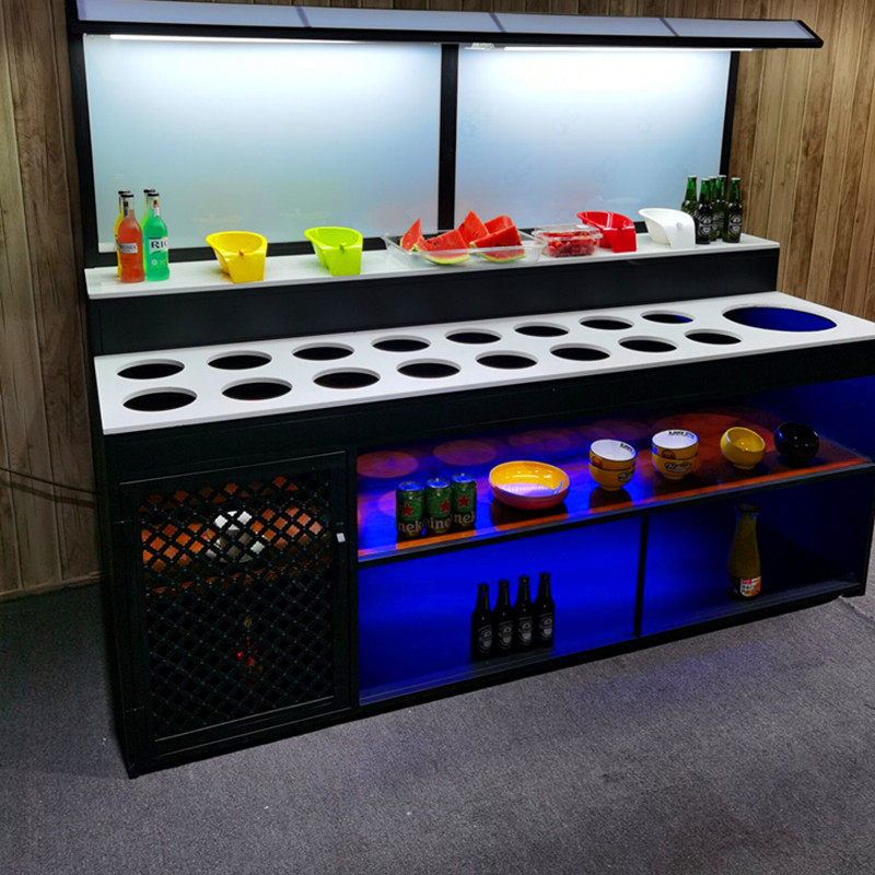 火锅店自助调料台小料蘸料台商用冷藏餐厅保鲜展示柜海底捞酱料台