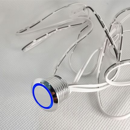 12V嵌入式触摸感应开关超薄超小体积24V衣柜橱柜led灯开关控制器