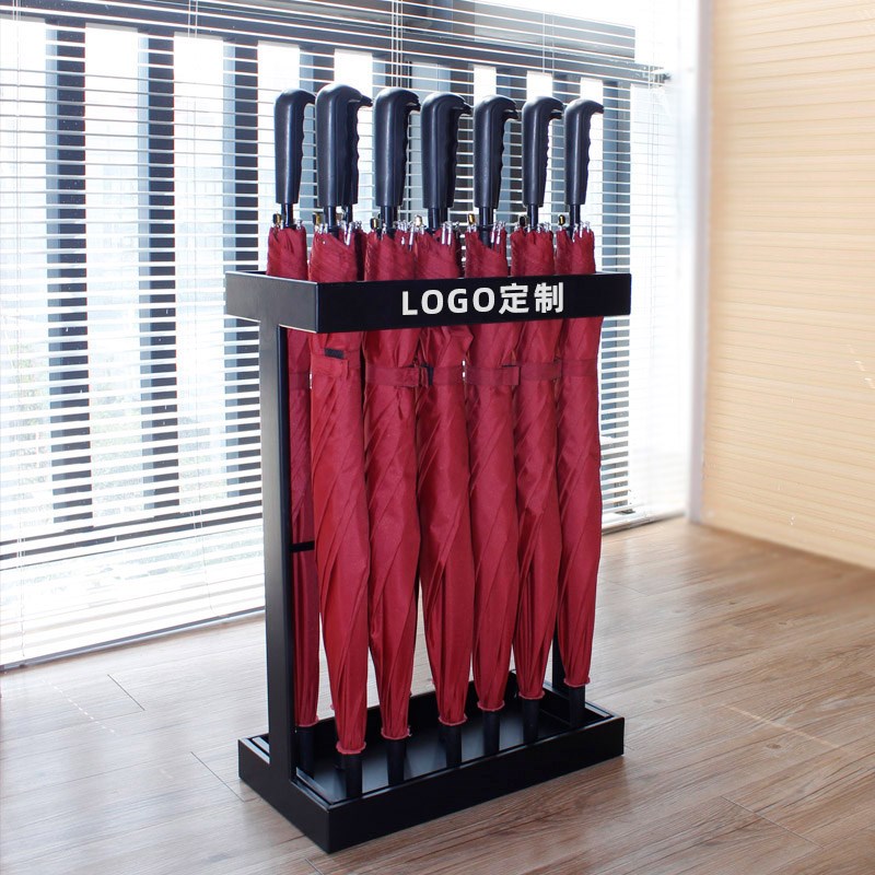 曹喜欢铁艺雨伞架酒店大堂家用简约落地式雨伞放置收纳可定制logo