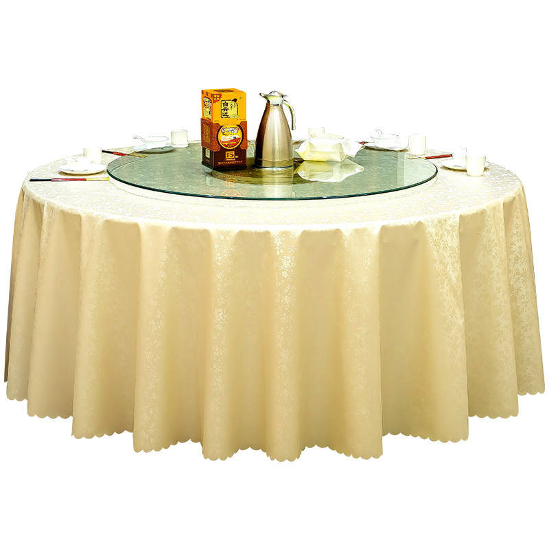 酒店大圆桌桌布餐桌布布艺圆形台布欧式北欧高档防水防油免洗防烫,居家布艺,桌布,淘宝优惠券,粉丝福利购,淘宝优惠卷