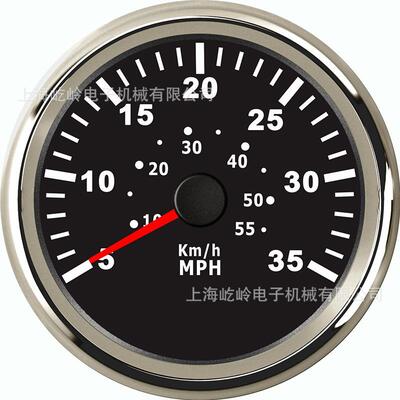 85mm指针气压式速度表 35MPH 55MPH 65MPH 船只改装通用仪表