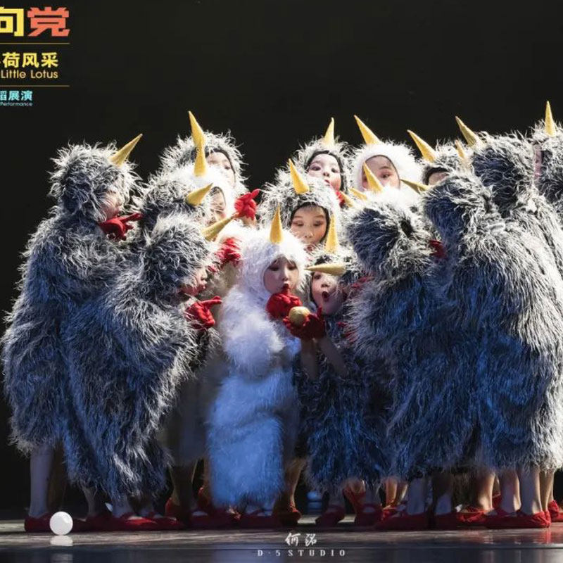 小鸡演出服第十一届小荷风采我骄傲舞蹈小鸡也疯狂儿童动物表演服