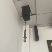 舞台吊麦升降器合唱麦克风电动升降吊架电容话筒自动收线伸缩支架