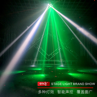 ktv闪光灯家用声控蹦迪灯酒吧七彩旋转光束灯舞厅氛围灯舞台灯光
