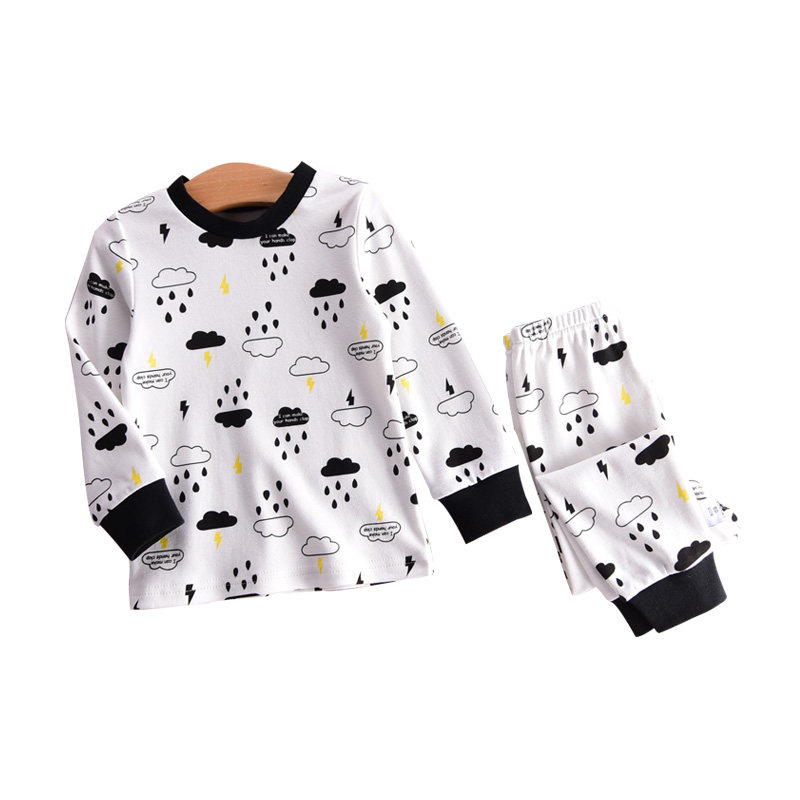 儿童纯棉睡衣秋衣秋裤宝宝内衣套装春秋全棉婴儿内穿线衣线裤打底