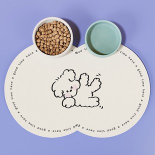 宠物专用餐垫不沾毛耐脏可擦猫咪猫碗防溢出吃饭垫子免洗好打理