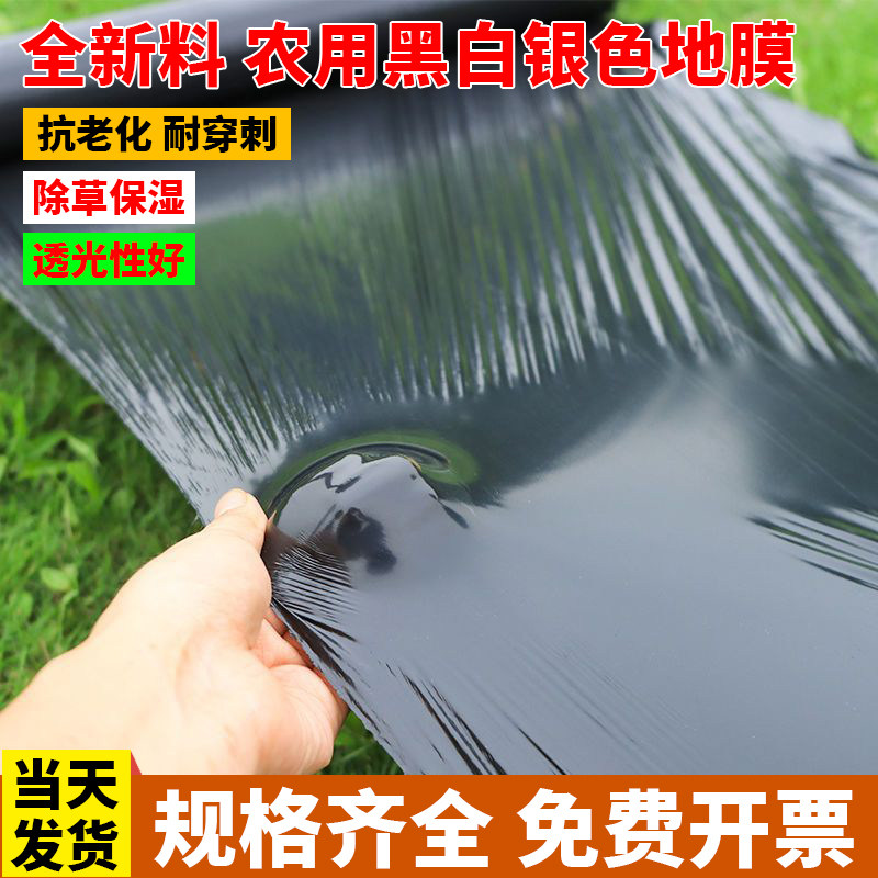 农用果园种植加厚黑地膜防寒防尘抗老化保温保湿除草塑料膜