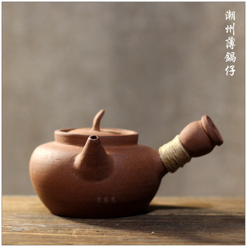 老茶鬼 潮州朱泥壶 砂铫玉书煨 手拉锅仔 炭炉烧水煮茶壶苏章睦