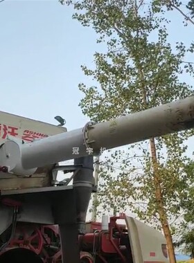 实拍收割卸粮筒车炮位放粮器操作简单经济实用农业