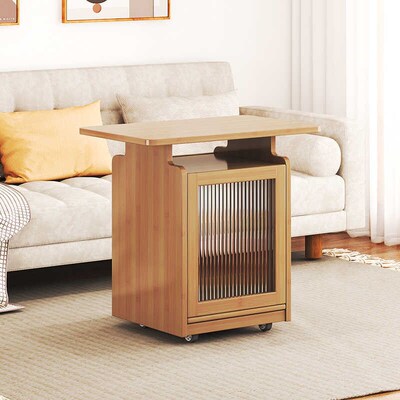 沙发边几茶几角几推车茶台边柜带轮多功能餐桌两用鱼缸架子