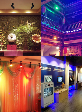 明装彩光ld单灯红光蓝光绿光红色蓝色绿色吸顶彩色七彩