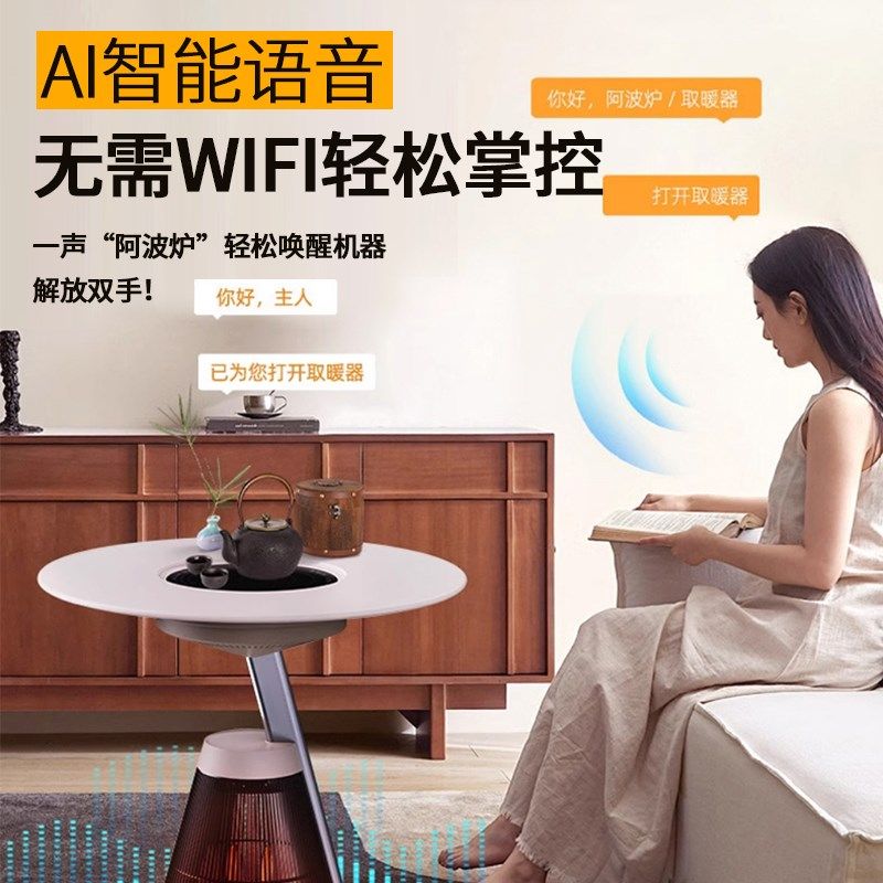 新款冬天围炉煮茶取暖器家用客厅烤火炉装烧烤室内