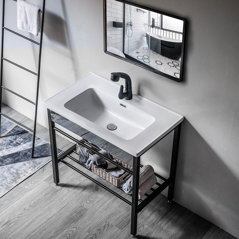 莫德卡恩MODEUCNE 槽深5cm落地洗手盆一体家用卫生间加深洗脸盆