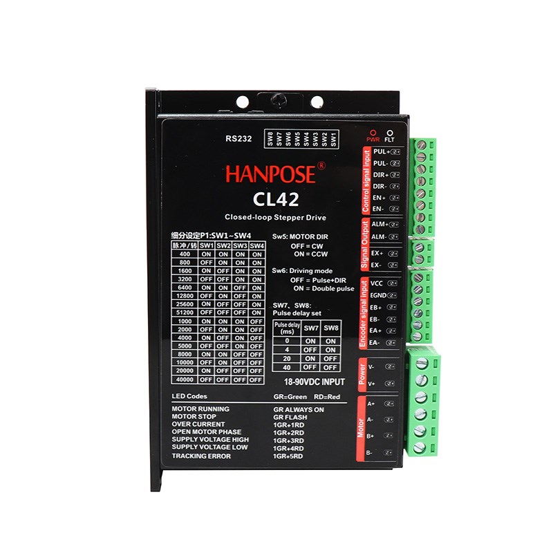 CL2直流闭环步进电机驱动器 低成本高速大力矩 两相闭环控制板