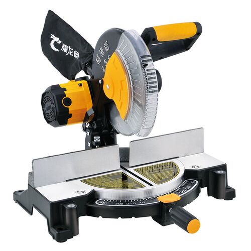 耀龙阁寸M多功能转盘锯铝机 铝材木材切割机 度斜切界铝机