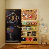 定制带小黑板软木板家用客厅教学照片展示墙磁吸挂式