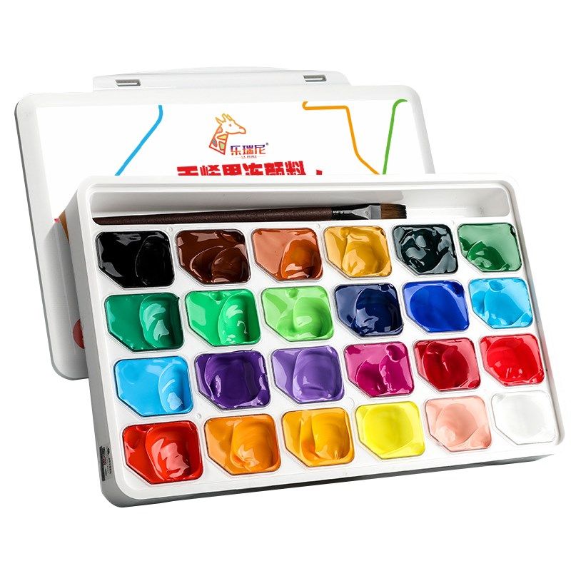 乐瑞尼果冻丙烯颜料装写生美术生色石塑粘土石娃娃涂色颜料儿童小,文具电教/文化用品/商务用品,丙烯颜料,淘宝优惠券,粉丝福利购,淘宝优惠卷