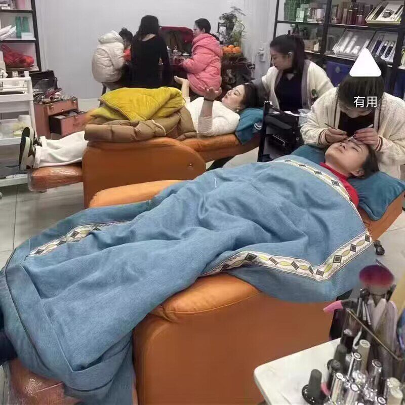 美睫纹绣沙发面膜护理按摩椅美甲足疗做脚趾甲电脑午休办公平躺椅