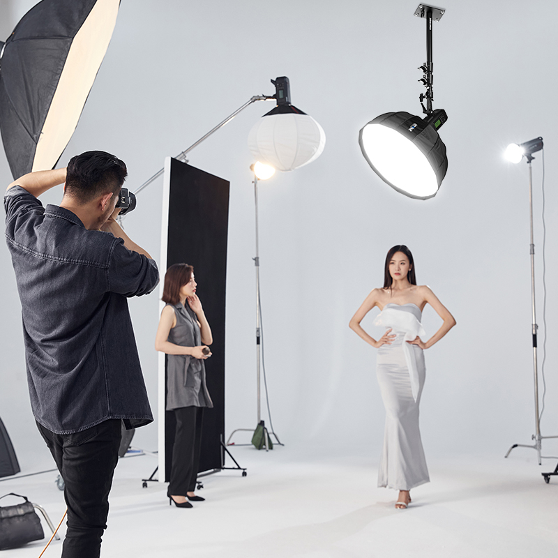 MK L-600D 吸顶灯架双节配转接头 摄影灯架吊顶杆摄影棚配件