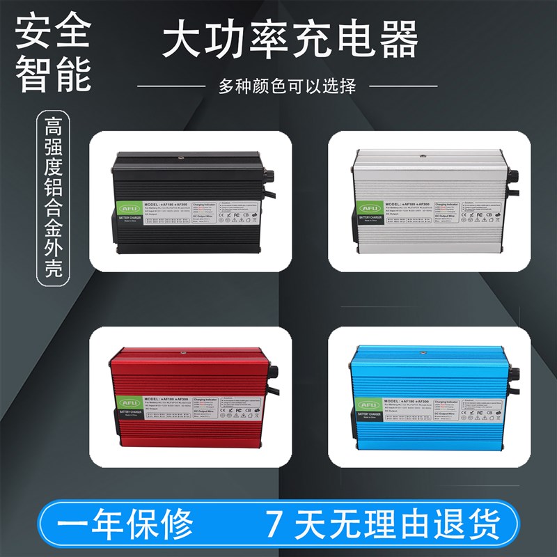 AFU 29.2V6A8A10A铝壳充电器适用于8S24V25.6V磷酸铁锂电池电动车