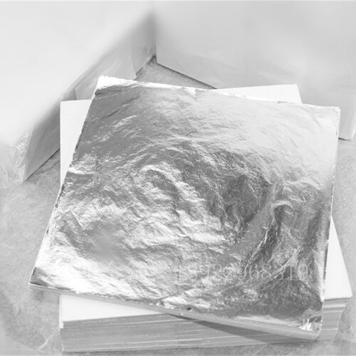 银箔纸铝箔纸仿银箔贴工艺品装修画画贴箔纸14X14cm 65元/1000张
