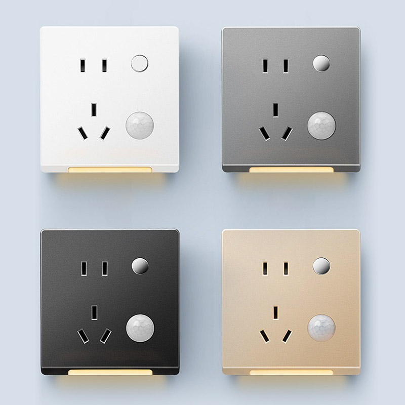 楼梯感应灯人体感应过道走廊入户起夜地脚灯床头小夜灯卧室睡眠灯