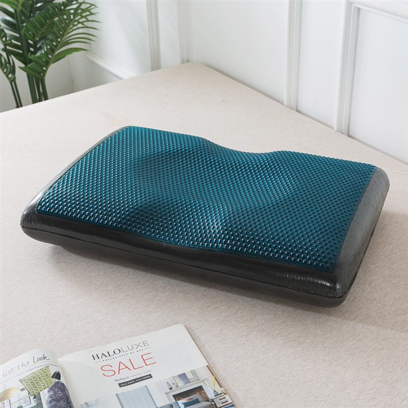 高端枕芯黑金凝胶枕上层凉感凝胶下层零压记忆棉软硬适中柔软舒服