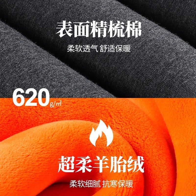 中老年男士保暖内衣男加厚加绒套装超厚单件防寒保暖棉衣上衣冬季