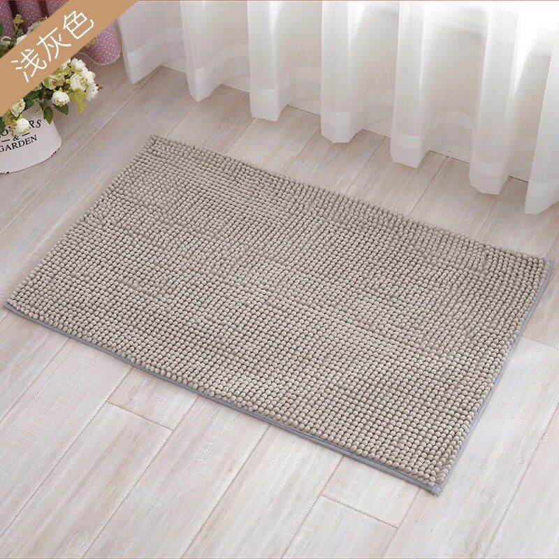 浴室地垫毛绒吸水防滑垫卫生间软垫子进门地毯洗手台门口家用脚垫