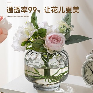 水培花瓶玻璃瓶红掌吊兰绿萝一帆风顺创意水养绿植插花大号花瓶子