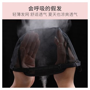 假发短发女中老年妈妈女士真发套夏全真自然头套全真人发丝短卷发