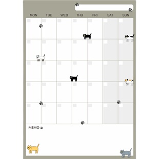 磁性黑板贴软白板墙贴写字板备忘记事贴可擦写一周学习计划表贴墙