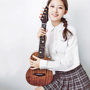 白熊音乐恩雅Kaka尤克里里初学者M6桃花芯全单23寸乌克丽丽小吉他