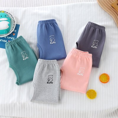 宝宝裤子春秋季外穿纯棉男女婴儿开裆裤1一2岁幼儿童长裤分体秋裤
